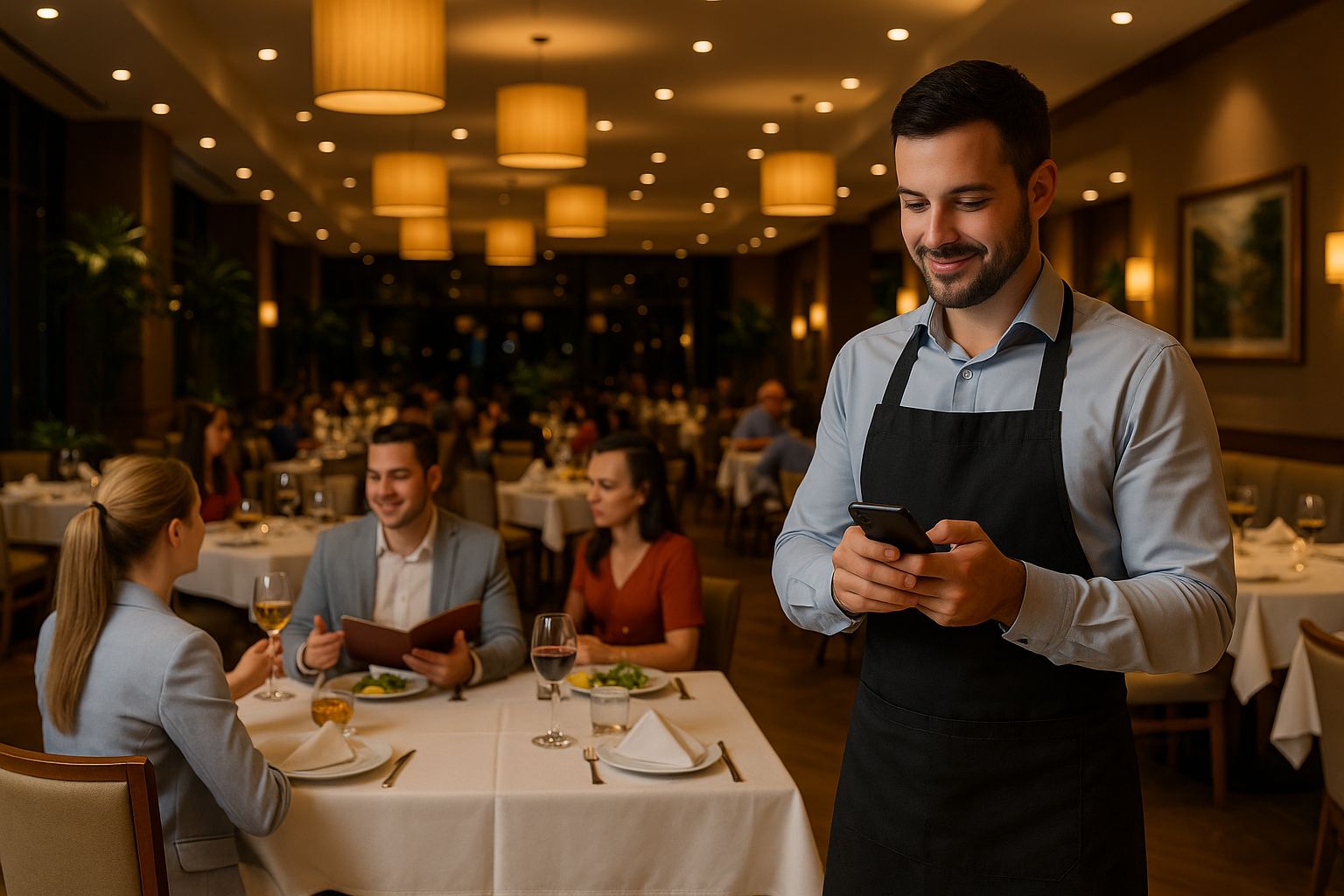 Restaurante atendido por tecnologia